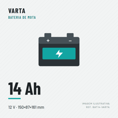 BATERIA 12V14 AH-VARTA (150X87X161)514902