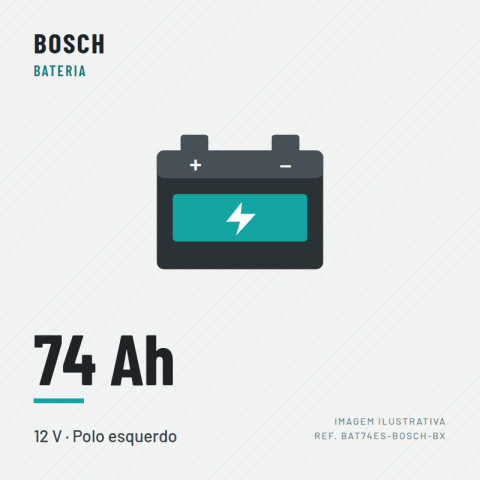 BATERIA 12V74-ESQ-BOSCH (278/175/190) S4009