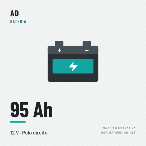 BATERIA 12V95 -DRT "AD" (ALTA)59518
