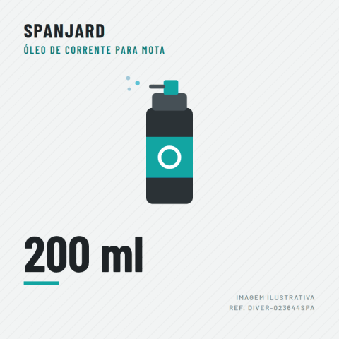 SPRAY OLEO CORRENTE DE MOTO (SPANJARD)200 ml"