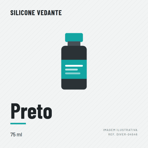 SILICONE P/JUNTAS PRETO (BISNAGA 75 ML)