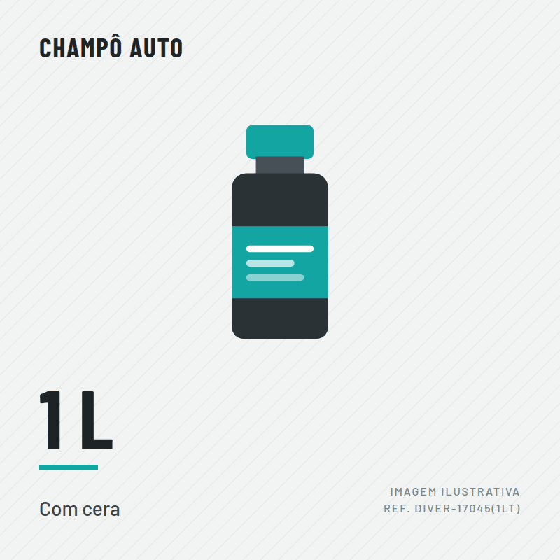 SHAMPOO AUTO C/CERA 1L