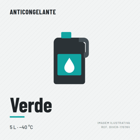 ANTI-CONGELANTE (-40Cº) ( 5L VERDE)"SA107823"