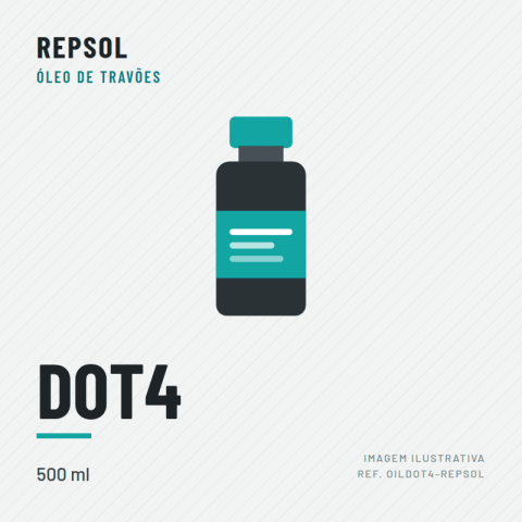 OLEO TRAVÕES DOT4-REPSOL(500 ML)