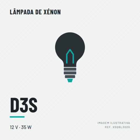 LAMPADA FAROL 12V35W (D3S)XENON